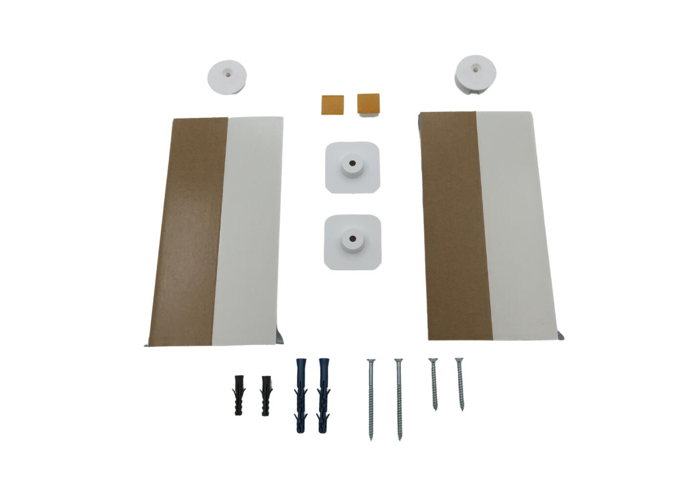 Spiegelmontage set inhoud - witte achtergrond